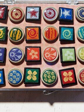 Portafolia Gifted Memories Decorative Floral and Star Metal Brads